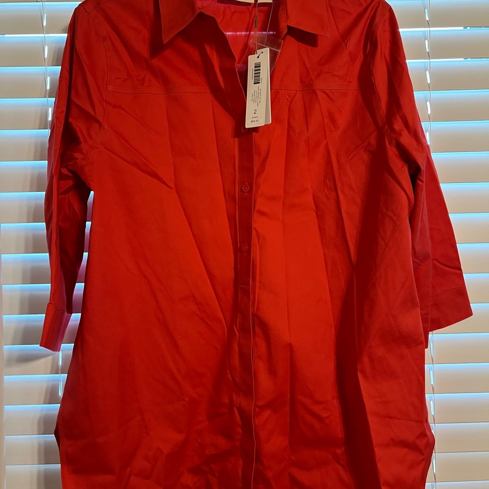 Chicos No-Iron Rose Red Blouse